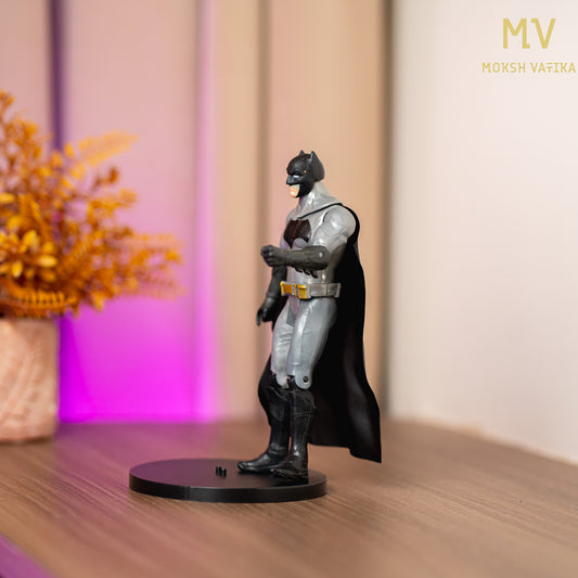 Moksh Vatika Batman Action Figure | 6.5” Grey & Black Suit Collectible with Cape