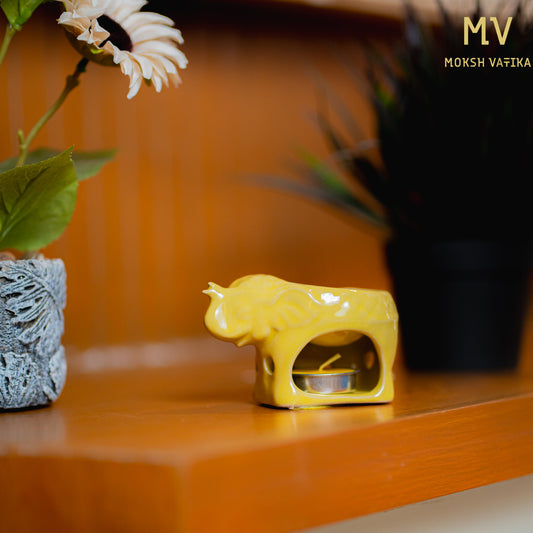 Yellow Elephant Aroma Diffuser Gift Set – Moksh Vatika