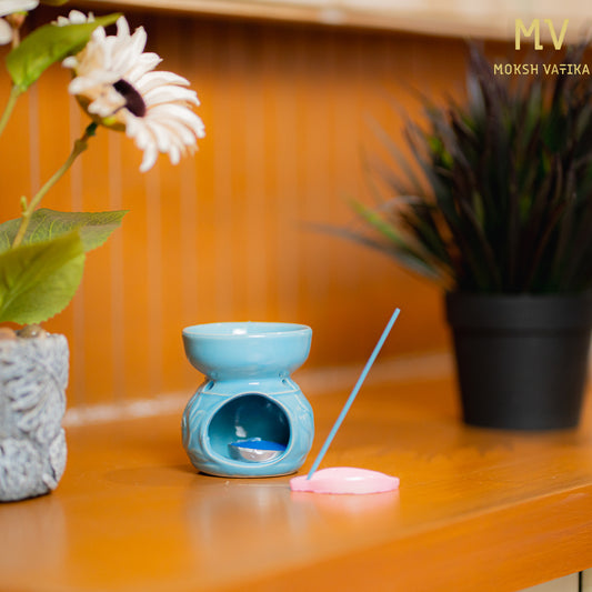 Moksh Vatika Ceramic Aroma Diffuser Gift Set – Ocean Fragrance