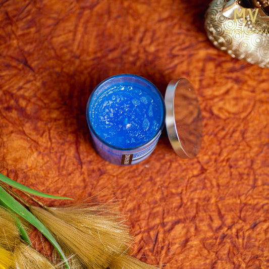 Moksh Vatika Aroma Art Blue Scented Candle – Litchi Tea