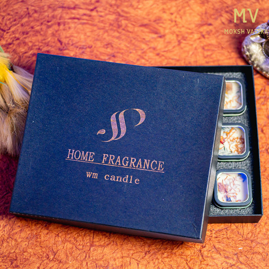Luxury Gift Box of 12 Botanical Soy Wax Candles – Moksh Vatika