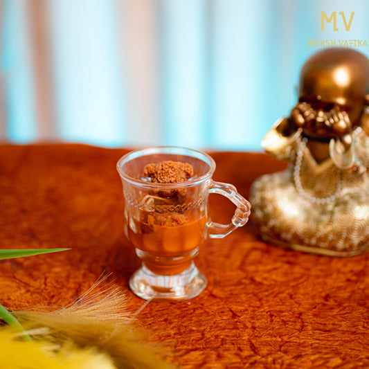 Handmade Glass Mug Candle with Crumble Wax – Moksh Vatika