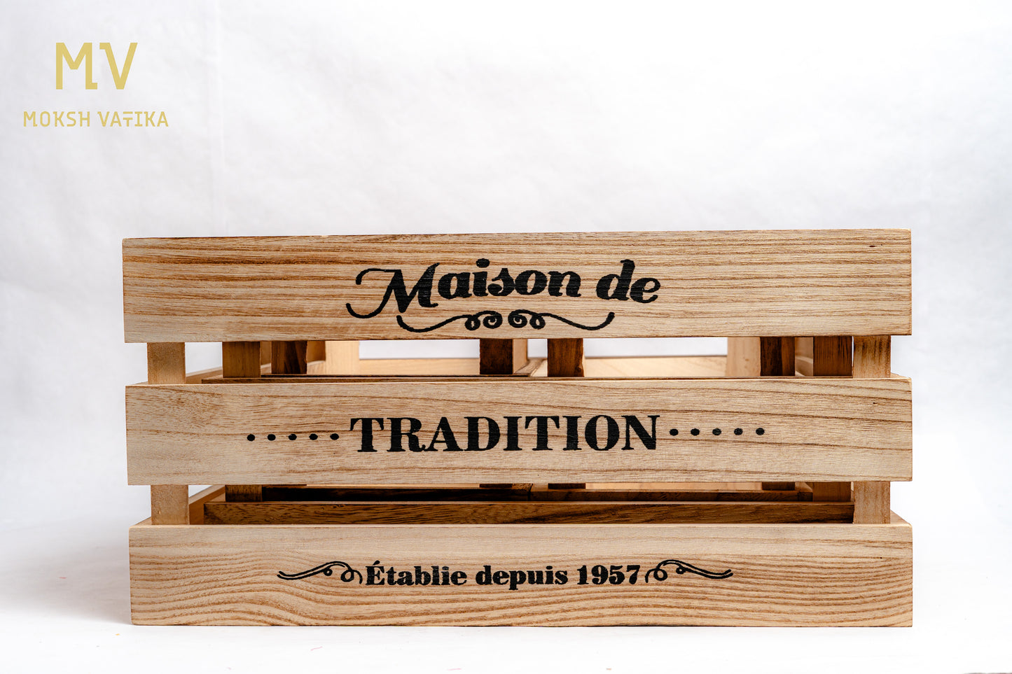 Maison de Tradition Decorative Crate – Set of 3