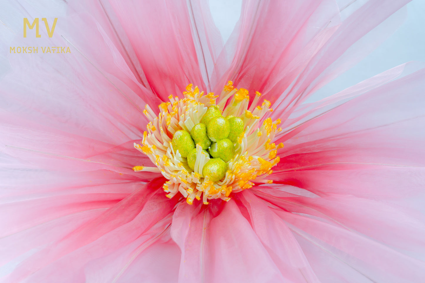 Artificial Tulle Peony Flower – Pink