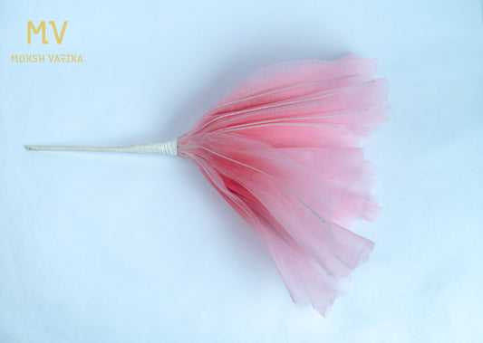 Artificial Tulle Peony Flower – Pink