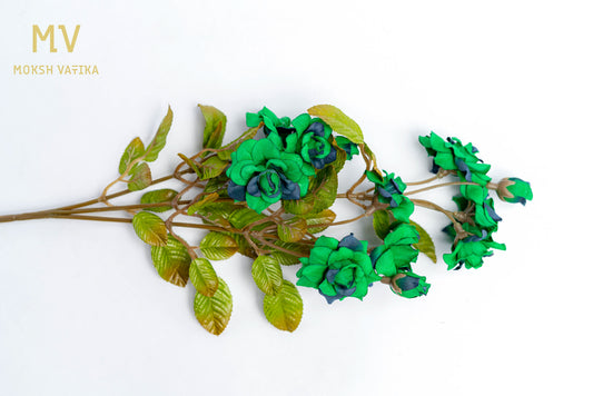 Dual-Tone Green Rose Spray – Set of 6