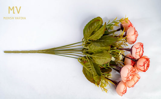 Ranunculus Bunch – Soft Coral Blush Cluster
