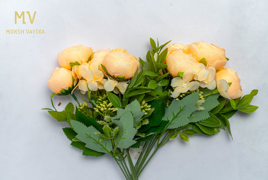 Mini Bloom Bunch – Soft Butter Milk Petal Whisper Set of 2