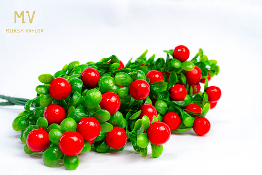 Artificial Red Berry Stem - Set of 2