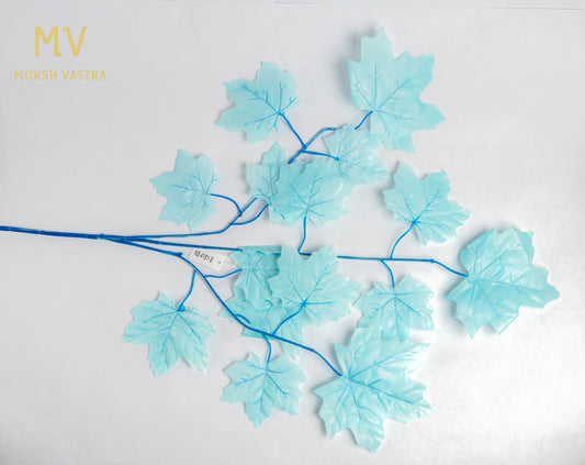 Vibrant Series – Sky Blue Maple Leaf Spray set of 12