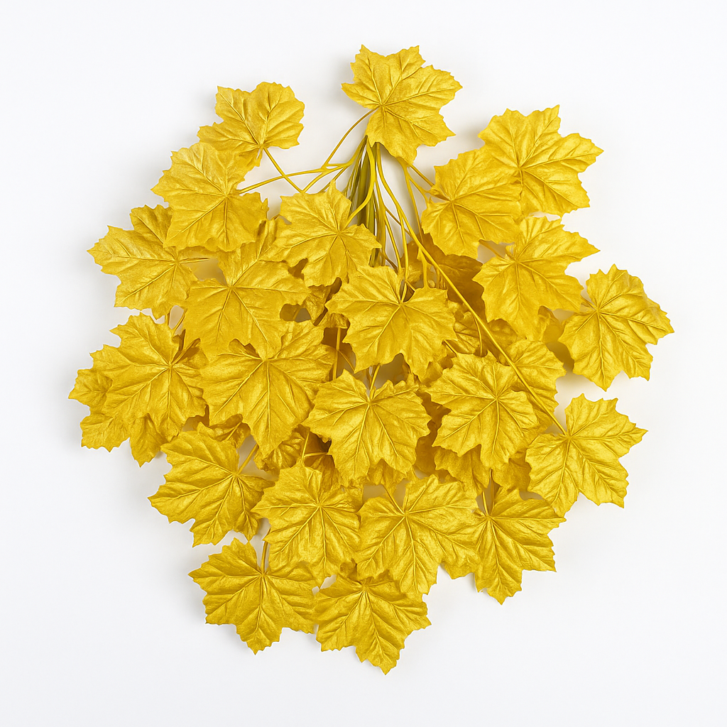 Regal Series – Metallic Gold Maple Leaf Spray Set of 12