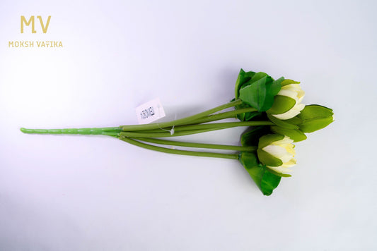 Yellow Rose Bud Bunch 3 Stem Bloom