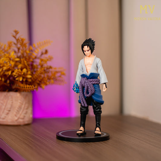 Moksh Vatika Sasuke Uchiha Action Figure | 6.5” Collectible with Sword & Chidori