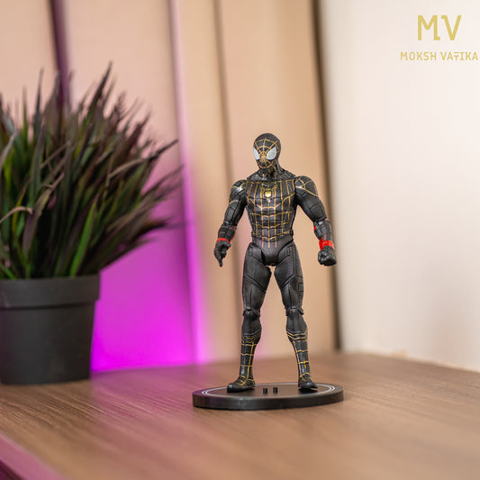 Moksh Vatika Marvel Spider-Man Black and Gold Suit No Way Home Collectible Action Figure Online