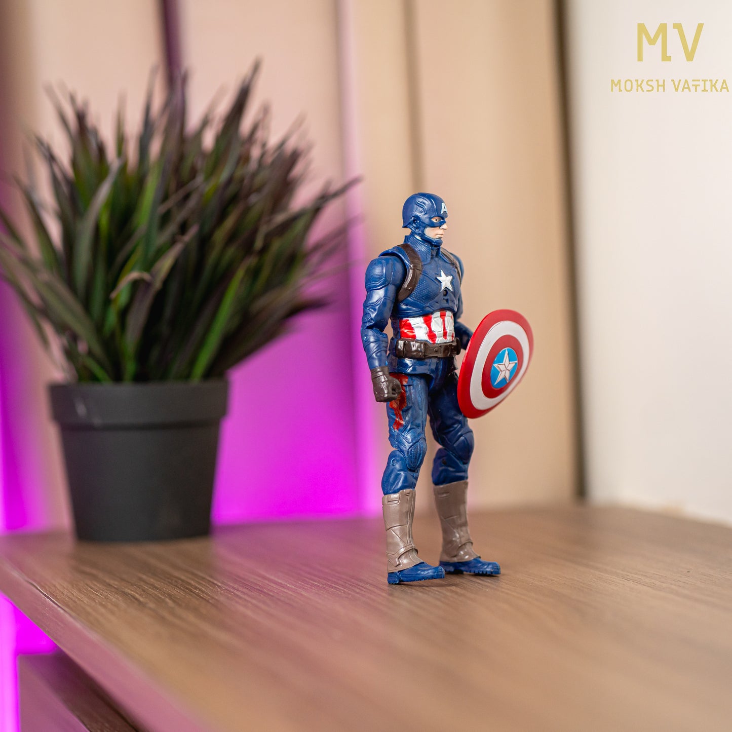 Moksh Vatika Captain America Action Figure | Avengers Toy