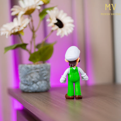 Moksh Vatika Luigi Action Figure Toy | Super Mario Collectible