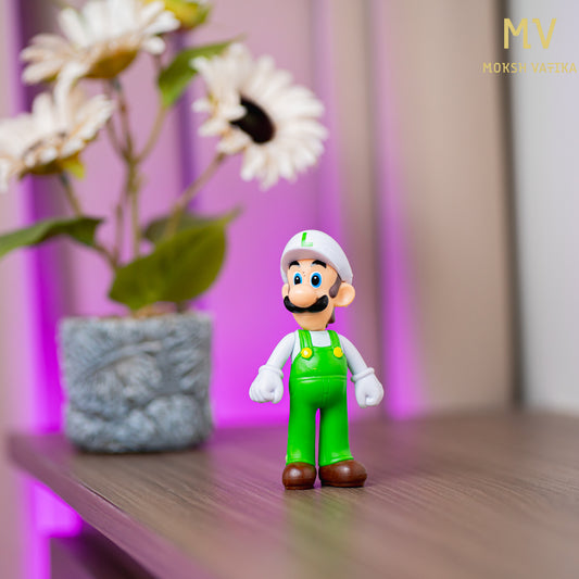 Moksh Vatika Luigi Action Figure Toy | Super Mario Collectible