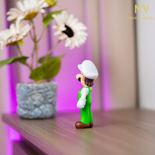 Moksh Vatika Luigi Action Figure Toy | Super Mario Collectible