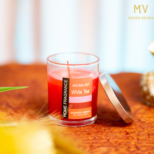 Moksh Vatika Aroma Art Red Scented Candle