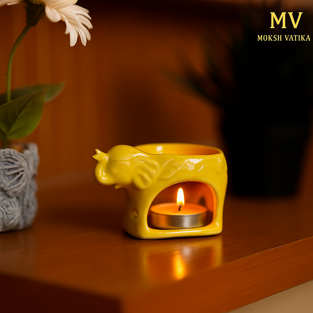 Yellow Elephant Aroma Diffuser Gift Set – Moksh Vatika
