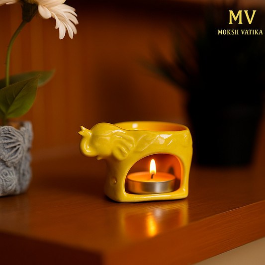 Yellow Elephant Aroma Diffuser Gift Set – Moksh Vatika