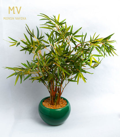 Artificial Bamboo Plant in Ceramic Planter