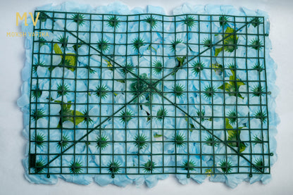 Azure Bloom Luxe Wall Panel