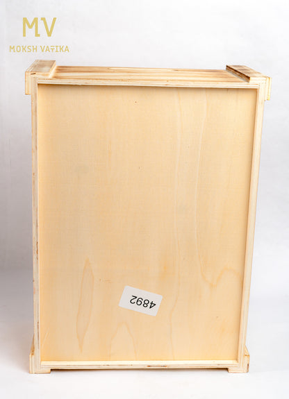 Rustic Wooden Storage Crate – Natural Finish (Set of 5)