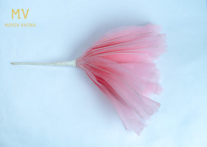 Artificial Tulle Peony Flower – Pink