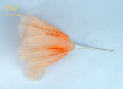 Artificial Tulle Peony Flower – Peach