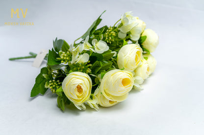 Mini Bloom Bunch – Ivory Petal Whisper (Set of 2)