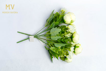 Mini Bloom Bunch – Ivory Petal Whisper (Set of 2)