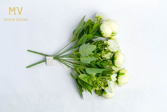 Mini Bloom Bunch – Ivory Petal Whisper (Set of 2)