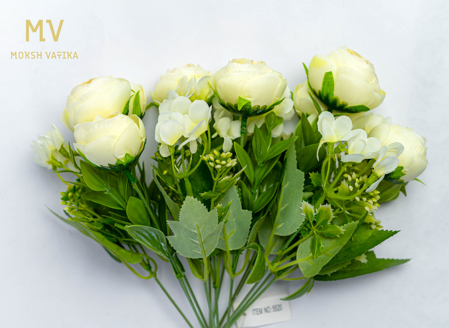 Mini Bloom Bunch – Ivory Petal Whisper (Set of 2)