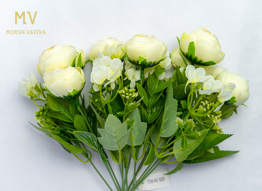 Mini Bloom Bunch – Ivory Petal Whisper (Set of 2)