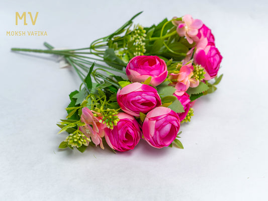 Mini Bloom Bunch – Fuchsia Pink Petal Whisper (Set of 2)