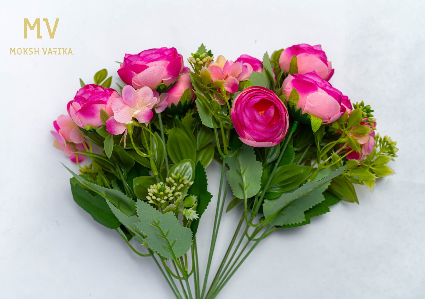 Mini Bloom Bunch – Fuchsia Pink Petal Whisper (Set of 2)