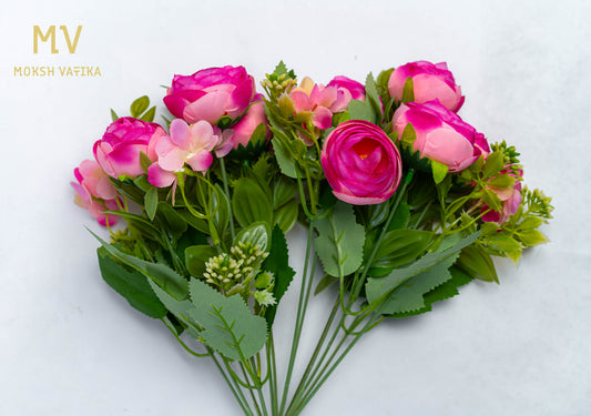 Mini Bloom Bunch – Fuchsia Pink Petal Whisper (Set of 2)