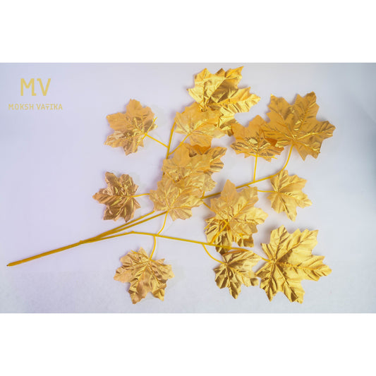 Regal Series – Metallic Gold Maple Leaf Spray Set of 12