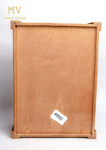 Rustic Wooden Storage Crate – Classic Brown (Set of 5)