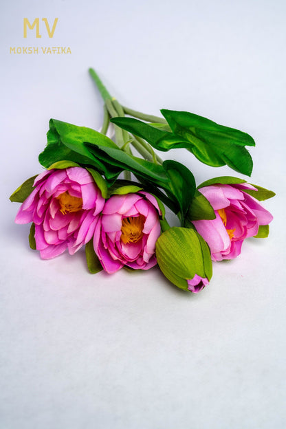 Pink Peony Flower Bunch – multiple Head Bloom