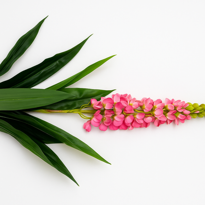 Lush Pink Lupine Stem – Faux Floral Accent